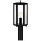 Quoizel Hazel 1-Light Earth Black Outdoor Post Lantern HAZ9009EK - alternate 1